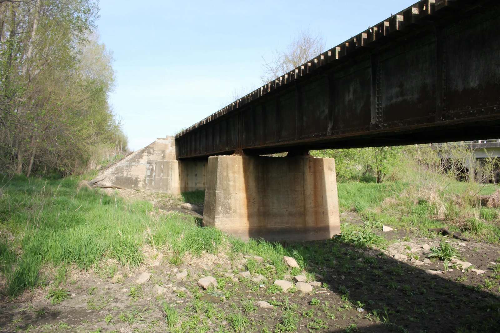 Looking east